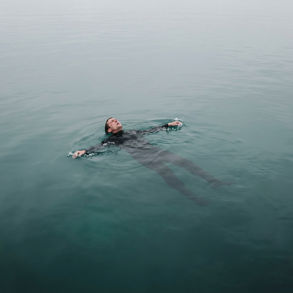 Drowning recognition protocol illustration.